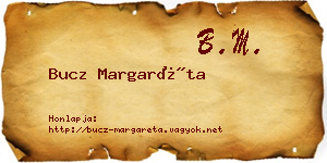 Bucz Margaréta névjegykártya
